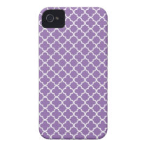 Purpurrotes Quatrefoil Muster