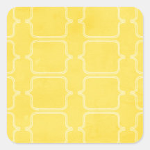 PYM BRIGHT YELLOW PATTERN BACKGROUND TEMPLATE TEXT SQUARE STICKERS