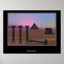 Pyramide après la copie romaine de périodes affiche