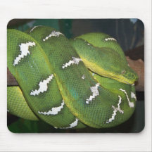 Python vert d'arbre tapis de souris