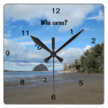 Quadrat "wer sich interessiert?" Wanduhr wanduhren