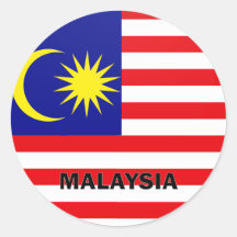 Qualität Malaysias Roundel Flagge Sticker