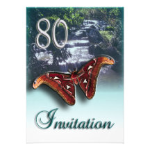 quatre-vingtième Invitation de fête d'anniversaire