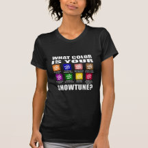 Quels couleur/T-shirt foncé de femmes de Showtune