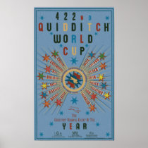 Quidditch Weltmeisterschaft-Blau-Plakat