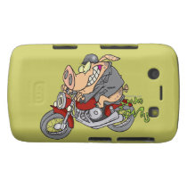 Radfahrerschweinschweinmotorrad-Fahrrad-Cartoon