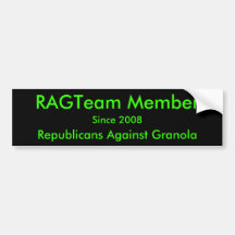 RAGTeam Mitglied, Republikaner gegen Granola, Si… Auto Sticker