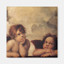 Raphael, ange de Sistine Magnets Pour Réfrigérateur