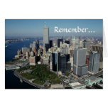 Rappelez-vous les Tours jumelles View~ WTC NYC Man Cartes