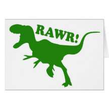 RAWR ist, wie Dinosaurier i-Liebe Sie sagen Grußkarten