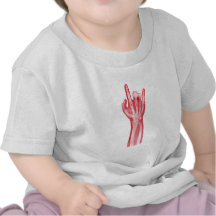 Rayon X rouge - bébé T-shirts
