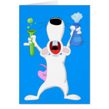 Reagenzglas-Labrador-Ratten-Karte