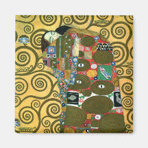 Réalisation (l'étreinte) par Gustav Klimt Aimants