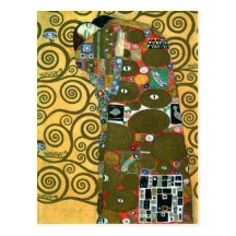 Réalisation (l'étreinte) par Gustav Klimt Carte Postale
