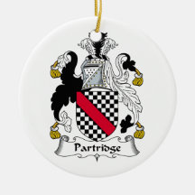Rebhuhn-Familienwappen Weihnachtsbaum Ornamente