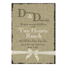 Réception de mariage rustique d'arc et de toile de faire-parts