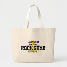 Rechtsanwalt-Rockstar bis zum Nacht Tragetaschen