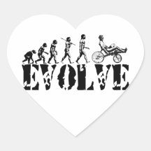 Recumbent Fahrrad-Evolutions-Spaß trägt Kunst zur  Aufkleber