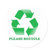 Recyceln Sie bitte. Recyceln des Bewusstseins. Geh