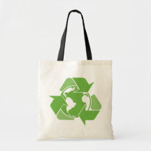 Recyceln Sie Erdgrün Einkaufstaschen