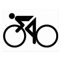 recyclage emballant la bicyclette cartes postales