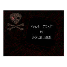 Red Eye-Schädel: Foto-Rahmen #2 Postkarten