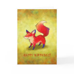 Red Fox Greeting Card(customizable)