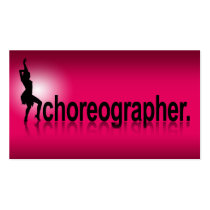 Reflections Modern Icon Choreographer | fuschia cartes de visite