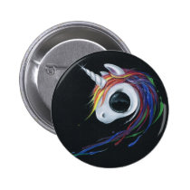 Regardez ! Une mule un-à cornes laide ! badges publicitaires