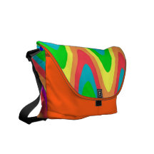 Regenbogen bewegt Bote-Tasche wellenartig Kurier Tasche