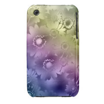 Regenbogen-Blumen iPhone 3 Fall