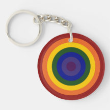 Regenbogen-Bullauge keychain