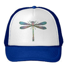 Regenbogen-Libelle Retro Cap