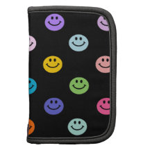 Regenbogen-MehrfarbenSmiley-Muster Mappe