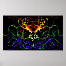 Regenbogen-Spritzer Posterdrucke