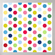 Regenbogen-Tupfen Plakat