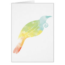 Regenbogen-Wasser-Farbe Tui Grußkarte