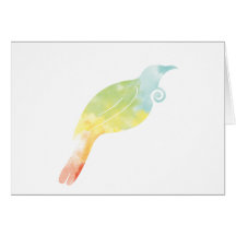 Regenbogen-Wasser-Farbe Tui Grußkarte
