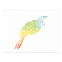 Regenbogen-Wasser-Farbe Tui Postkarte