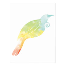Regenbogen-Wasser-Farbe Tui Postkarte