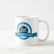 Regretsy anniversaire de 2 ans mugs à café