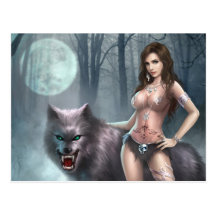 Reine d'Azmodeus Lycan, carte postale
