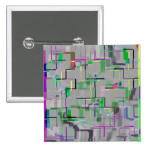 "Reise zum Zoo" geometrische Kunst Anstecknadel