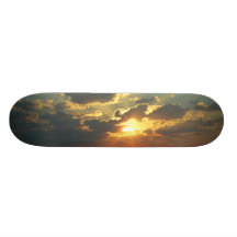 Reiten Sie den Sonnenuntergang Individuelles Skateboard