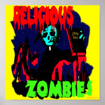 Religiöse Zombies Posterdruck