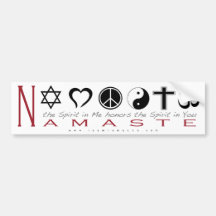 Religiöses Symbol Namaste Autosticker