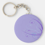 remous floral pourpre porte-clefs