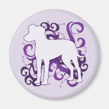 Remous pourpre Manchester Terrier Magnets Pour Réfrigérateur