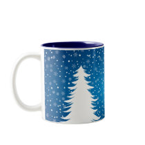 Ren im Schnee-Weihnachtsbecher