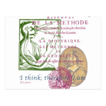 Rene Descartes Carte Postale